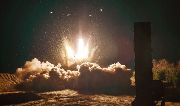 South Korea's Hyunmoo II missile is fired during an exercise at an undefined location in the east coast of South Korea, November 29, 2017 South Korea's Hyunmoo II missile is fired during an exercise at an undefined location in the east coast of South Korea, November 29, 2017 - Sputnik International