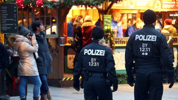 Police patrol at the Christmas market in Munich, Germany, November 28, 2017 - Sputnik International