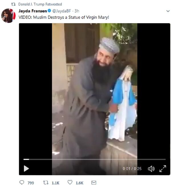 Muslim Destroys a Statue of Virgin Mary! - Sputnik International