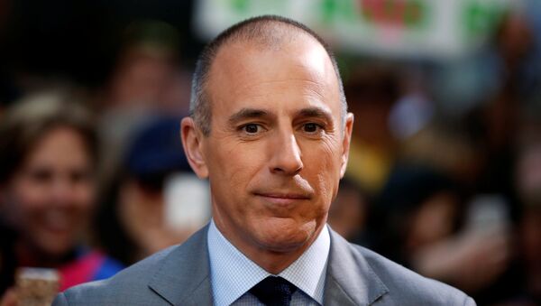 Host Matt Lauer pauses during a break while filming NBC's Today show at Rockefeller Center in New York, U.S., May 3, 2013. - Sputnik International