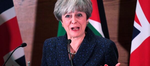 Britain's Prime Minister Theresa May speaks at a press conference in Amman, Jordan, November 30, 2017 Britain's Prime Minister Theresa May speaks at a press conference in Amman, Jordan, November 30, 2017 - Sputnik International