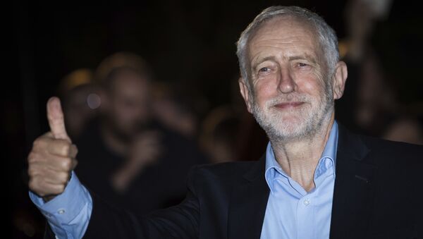 Jeremy Corbyn poses for photographers upon arrival at the GQ's Men of The Year awards, in London, Tuesday, Sept. 5, 2017. - Sputnik International