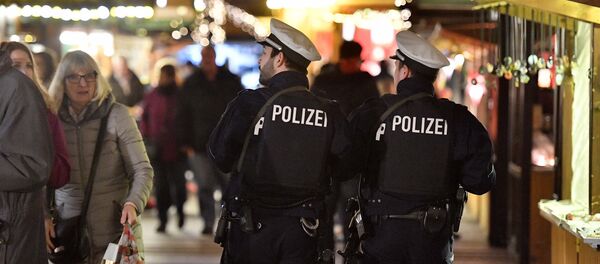 Police at the Christmas market in Essen in Germany Police at the Christmas market in Essen in Germany - Sputnik International