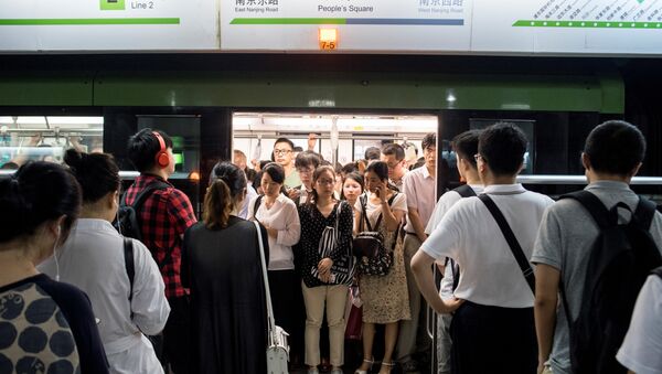 Morning rush hour of the Shanghai Metro in Shanghai. (File) - Sputnik International