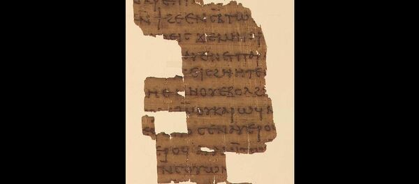 Yale Papyrus Fragment from the Nag Hammadi Gnostic Library Codex III, containing The Dialogue of the Savior (Yale Beinecke Library) Yale Papyrus Fragment from the Nag Hammadi Gnostic Library Codex III, containing The Dialogue of the Savior (Yale Beinecke Library) - Sputnik International