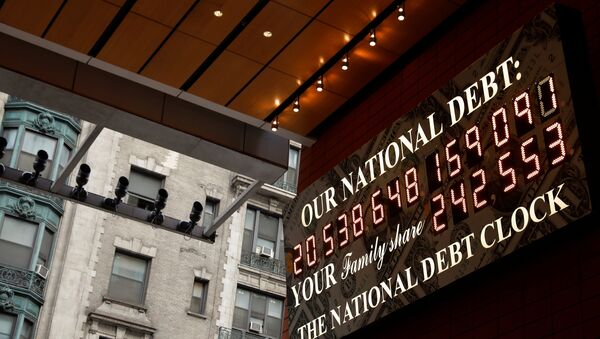 The National Debt Clock is seen in the Manhattan borough of New York City, New York, U.S., November 30, 2017 - Sputnik International