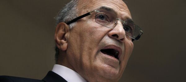 In this Saturday, May 26, 2012 file photo, Egyptian presidential candidate Ahmed Shafiq speaks to the media during a press conference at his office in Cairo, Egypt - Sputnik International