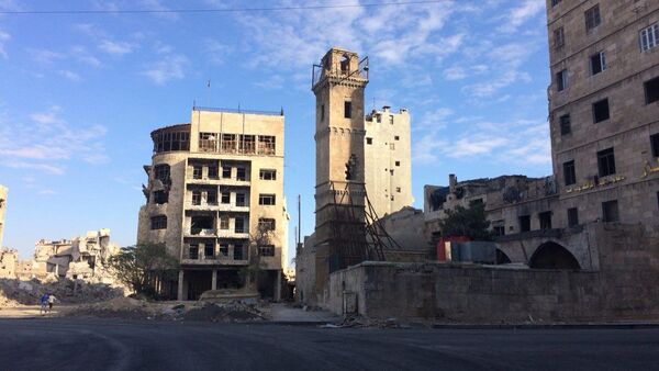 Destroyed buildings in Aleppo - Sputnik International