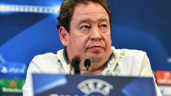 CSKA's head coach Leonid Slutsky during the news conference ahead of the UEFA Champions League group stage match between England's Tottenham Hotspur London and Russia's CSKA Moscow. (File) - Sputnik International