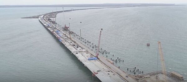 The Crimea Bridge Just Took Another Step Towards Completion The Crimea Bridge Just Took Another Step Towards Completion - Sputnik International