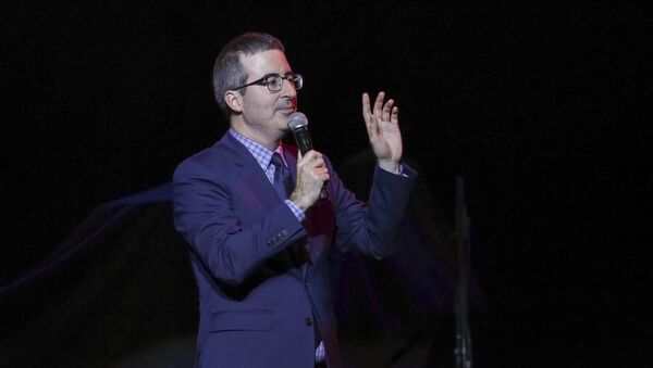 Comedian John Oliver performs on stage during the 11th Annual Stand Up for Heroes benefit, presented by the New York Comedy Festival and The Bob Woodruff Foundation, at the Theater at Madison Square Garden on Tuesday, Nov. 7, 2017, in New York - Sputnik International