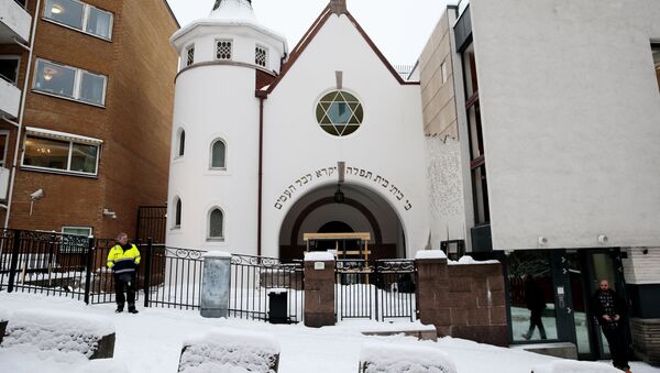 This photo taken on Jaunuary 12, 2015 shows the Oslo Synagogue - Sputnik International