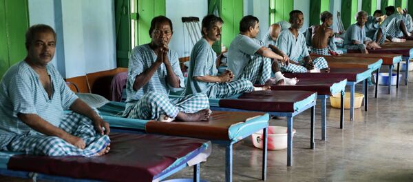 In this Aug. 30, 2016 photo, leprosy patients sit on their beds at Gandhiji Prem Nivas, or Gandhiji House of Love, in Titagarh, north of Kolkata, India In this Aug. 30, 2016 photo, leprosy patients sit on their beds at Gandhiji Prem Nivas, or Gandhiji House of Love, in Titagarh, north of Kolkata, India - Sputnik International
