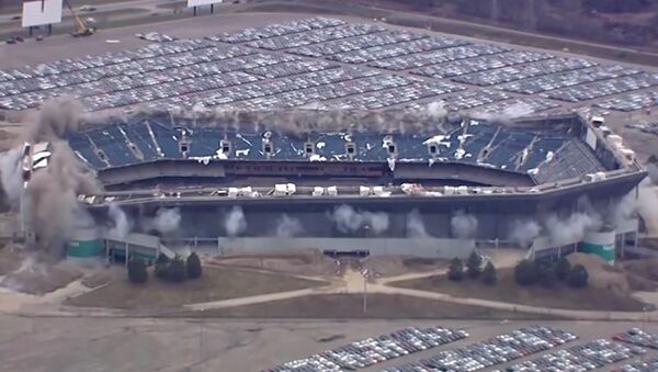 The Pontiac Silverdome Stadium in Detroit - Sputnik International
