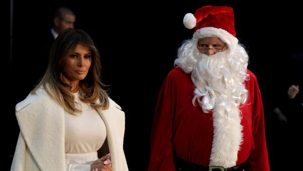 U.S. first lady Melania Trump arrives to make annual Christmas visit to Children's National Hospital in Washington, U.S - Sputnik International