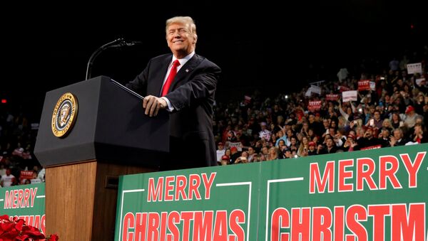 U.S. President Donald Trump holds a rally in Pensacola, Florida, U.S. December 8, 2017 - Sputnik International
