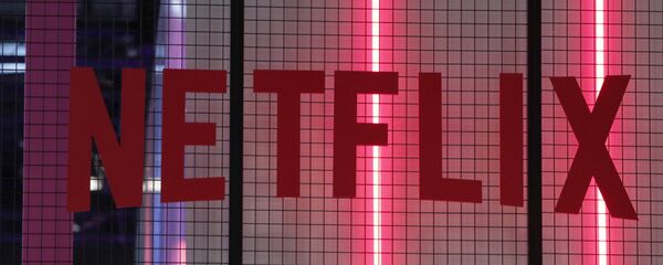 The logo of American entertainment company Netflix is pictured at the Paris games week in Paris, Saturday, Nov. 4, 2017. - Sputnik International