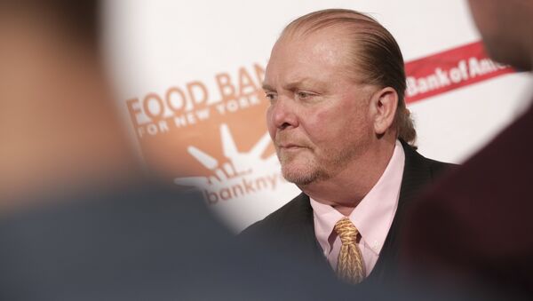Chef Mario Batali attends the Food Bank for New York City Can-Do Awards at Cipriani Wall Street on Wednesday, April 19, 2017, in New York. - Sputnik International