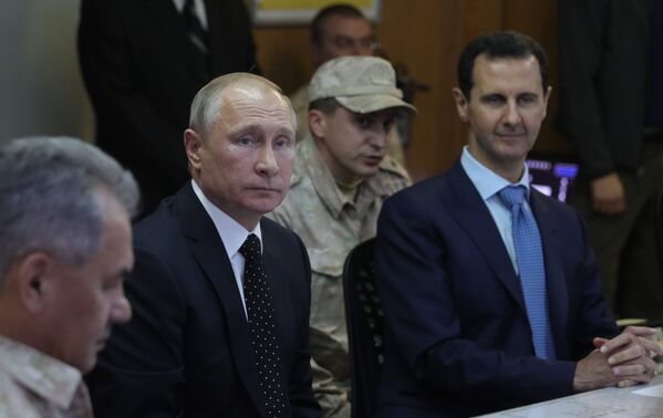 Vladimir Putin's Surprise Visit to Hmeymin Airbase Amid Victory Over Daesh - Sputnik International