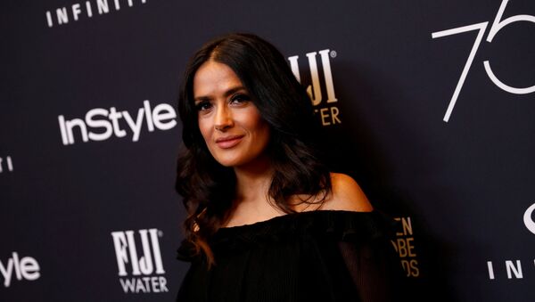 Actor Salma Hayek attends the Hollywood Foreign Press Association (HFPA) and InStyle celebration of the 75th Annual Golden Globe Awards season at Catch LA in West Hollywood, California, U.S. November 15, 2017 - Sputnik International
