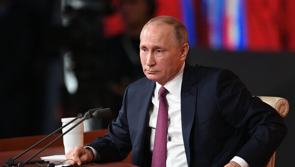 Vladimir Putin's annual news conference. File photo - Sputnik International