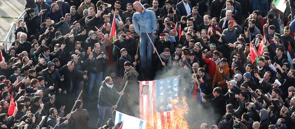Demonstrators set U.S. and Israeli flags on fire during a protest against U.S. President Donald Trump's recognition of Jerusalem as Israel's capital, in Istanbul, Turkey December 10, 2017 Demonstrators set U.S. and Israeli flags on fire during a protest against U.S. President Donald Trump's recognition of Jerusalem as Israel's capital, in Istanbul, Turkey December 10, 2017 - Sputnik International