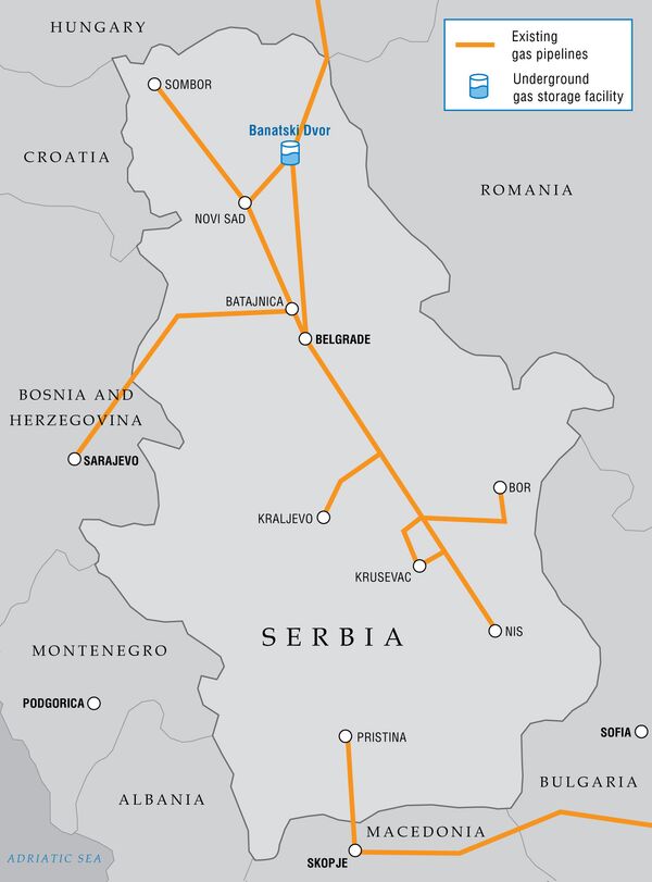 Natural gas pipelines in Serbia (file) - Sputnik International