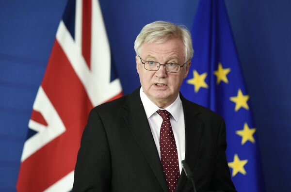 British Secretary of State for Exiting the European Union (Brexit Minister) David Davis - Sputnik International