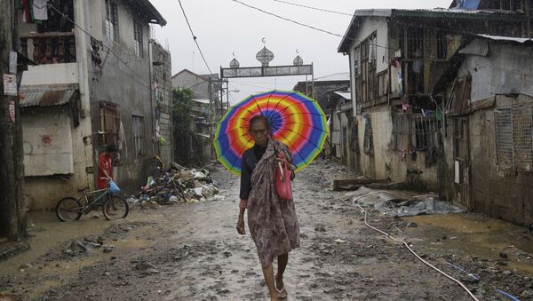 Aftermath of a massive flooding when tropical storm Kai-Tak blew in affecting the country's  northeast (File) - Sputnik International