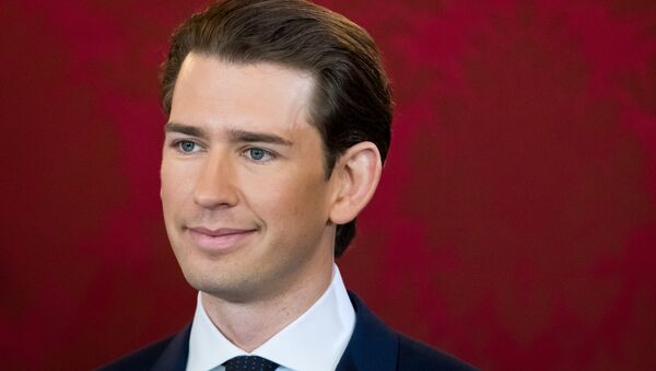 Head of the Austrian People's Party and new appointed Austrian Chancellor Sebastian Kurz attends the swearing-in ceremony of the new Austrian government in Vienna - Sputnik International