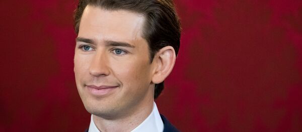 Head of the Austrian People's Party and new appointed Austrian Chancellor Sebastian Kurz attends the swearing-in ceremony of the new Austrian government in Vienna - Sputnik International
