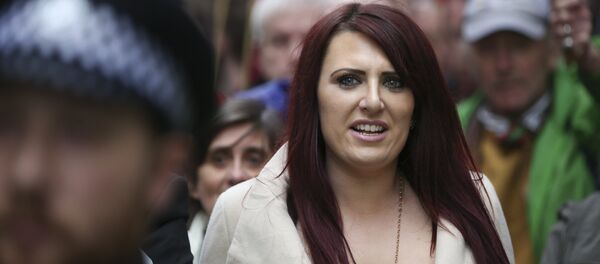 Jayda Fransen, acting leader of the far-right organisation Britain First marches in central London Jayda Fransen, acting leader of the far-right organisation Britain First marches in central London - Sputnik International