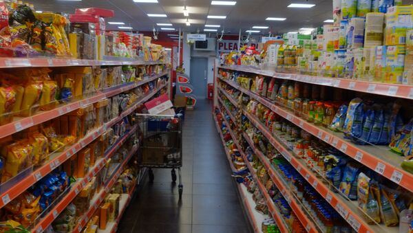 A typical aisle in Maxi Poli, Polish goods superstore, Thetford, UK - Sputnik International