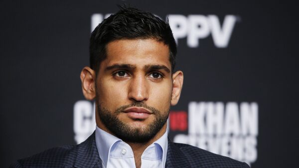 Amir Khan attends a news conference at the MGM Grand in Las Vegas. (File) - Sputnik International