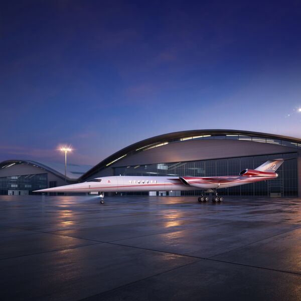 The Aerion AS2, the world's first supersonic business jet, being developed by Lockheed Martin Corp partnering with plane maker Aerion Corp of Reno, Nevada, is shown in this handout photo illustration released December 15, 2017 The Aerion AS2, the world's first supersonic business jet, being developed by Lockheed Martin Corp partnering with plane maker Aerion Corp of Reno, Nevada, is shown in this handout photo illustration released December 15, 2017 - Sputnik International