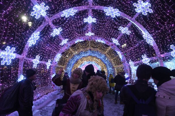 New Year's lights in Moscow - Sputnik International