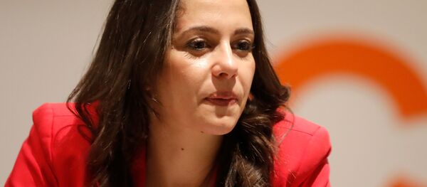 Ines Arrimadas, leader of Ciudadanos in Catalonia attends a meeting of her party's leadership in Barcelona, Spain, December 22, 2017 - Sputnik International