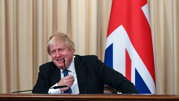 British Foreign Secretary Boris Johnson attends a joint press conference with his Russian counterpart following their meeting in Moscow on December 22, 2017 - Sputnik International