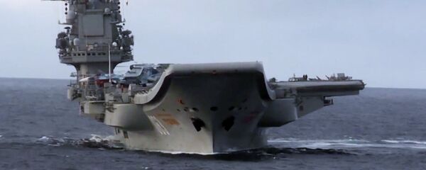Admiral Kuznetsov heavy aircraft-carrying missile cruiser in the Mediterranean Sea near Syria Admiral Kuznetsov heavy aircraft-carrying missile cruiser in the Mediterranean Sea near Syria - Sputnik International