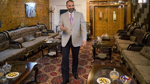 Atta Mohammad Noor, governor of the Balkh province, arrives for an interview with The Associated Press at his home in Kabul, Afghanistan, Monday, Aug. 3, 2015. - Sputnik International