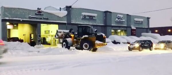 A general view of 1925 State Street after the record snowfall in Erie, Pennsylvania, U.S., December 26, 2017 in this picture obtained from social media A general view of 1925 State Street after the record snowfall in Erie, Pennsylvania, U.S., December 26, 2017 in this picture obtained from social media - Sputnik International