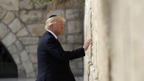 President Donald Trump visits the Western Wall, Monday, May 22, 2017, in Jerusalem - Sputnik International