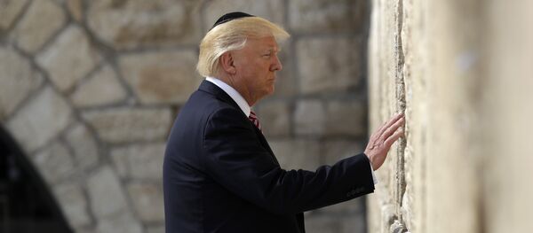 President Donald Trump visits the Western Wall, Monday, May 22, 2017, in Jerusalem President Donald Trump visits the Western Wall, Monday, May 22, 2017, in Jerusalem - Sputnik International