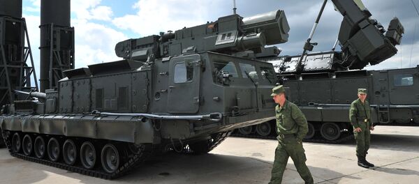S-300V and S-300VM anti-aircraft long distance missile systems showcased at the 2nd International Forum 'Engineering Technologies 2012' in Zhukovsky outside Moscow. File photo S-300V and S-300VM anti-aircraft long distance missile systems showcased at the 2nd International Forum 'Engineering Technologies 2012' in Zhukovsky outside Moscow. File photo - Sputnik International