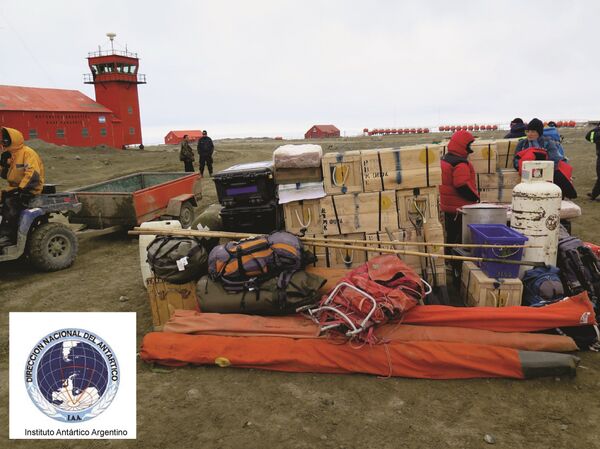 Imágenes de la expedición que encontró los restos de un plesiosaurio de alrededor de 150 millones de años en la península Antártica - Sputnik International