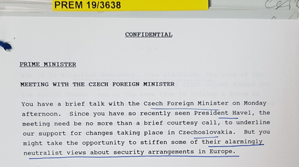 Advice to Thatcher to challenge Prague’s views on European security. Advice to Thatcher to challenge Prague’s views on European security. - Sputnik International