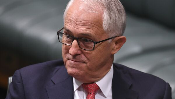 Australian Prime Minister Malcolm Turnbull reacts during debate of the Marriage Amendment bill in the House of Representatives at Parliament House in Canberra December 4, 2017 - Sputnik International