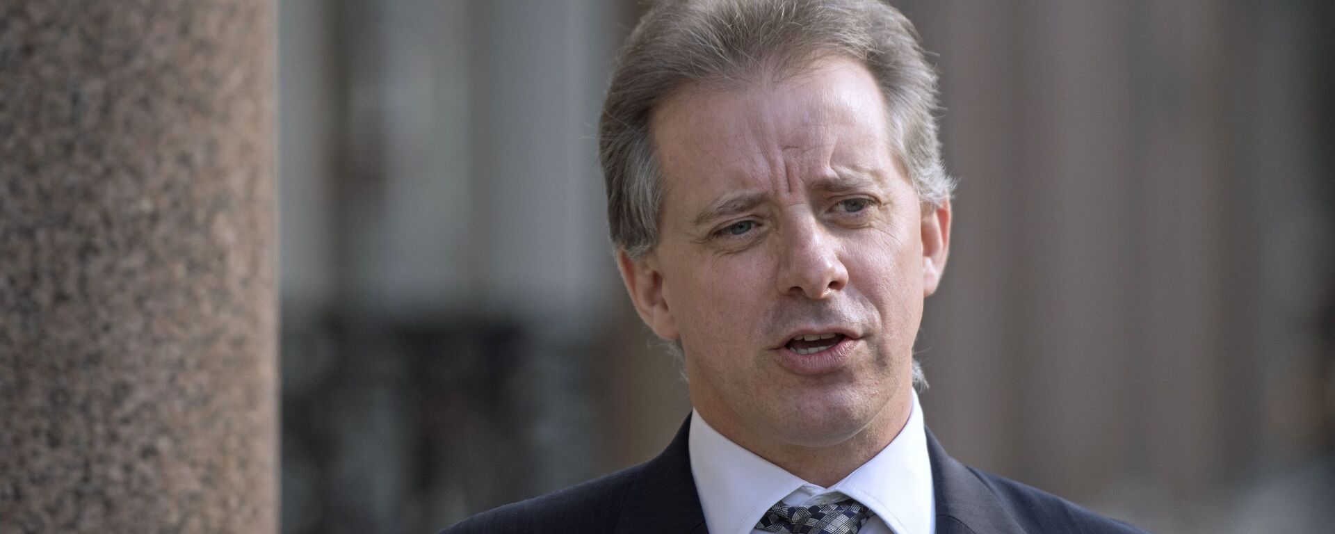 Christopher Steele, former British intelligence officer in London Tuesday March 7, 2017 where he has spoken to the media for the first time . Steele who compiled an explosive and unproven dossier on President Donald Trump’s purported activities in Russia has returned to work - Sputnik International, 1920, 18.10.2021