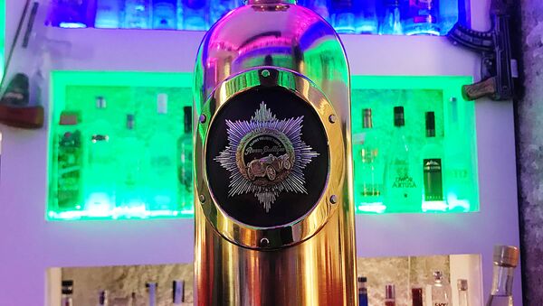 A bottle of Russo-Baltique vodka which was stolen on January 2, 2018 from Cafe 33 in Copenhagen, Denmark - Sputnik International