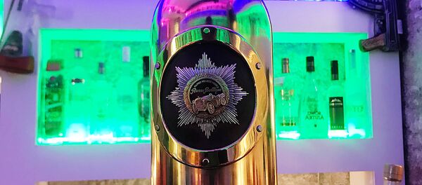 A bottle of Russo-Baltique vodka which was stolen on January 2, 2018 from Cafe 33 in Copenhagen, Denmark - Sputnik International